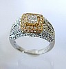 2-tone Fancy Diamond Ring