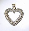 Diamond heart pave'
