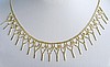 Yellow Gold Tiara Neckace