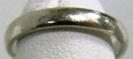 Plain ring before engraving