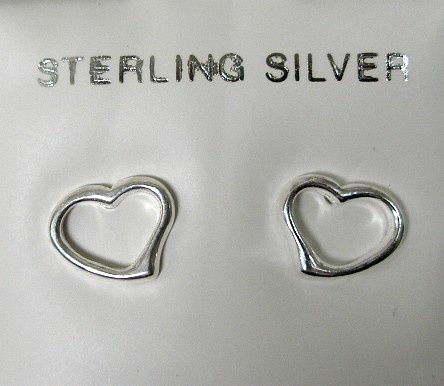 Silver Heart Earrings