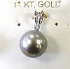 Tahitian Pearl Pendant - Silver
